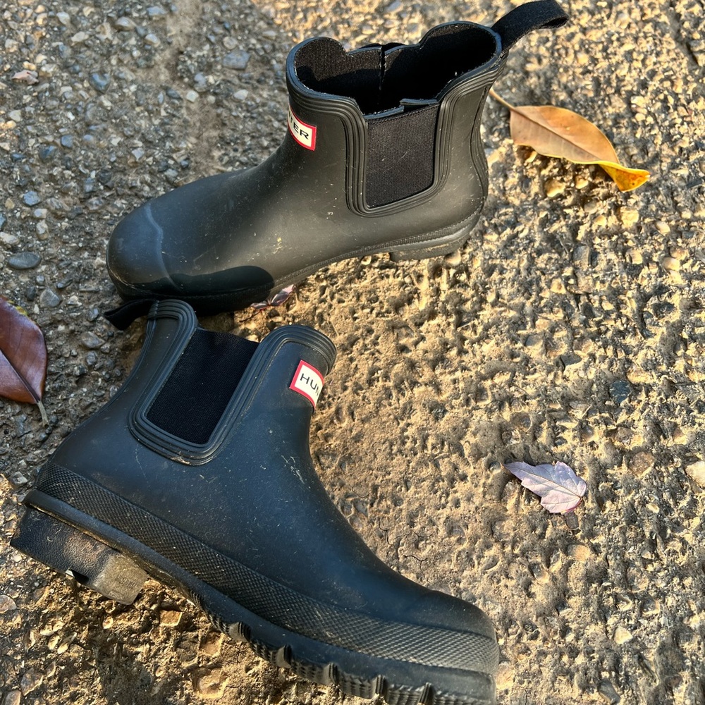 Black Chelsea Rain Boots